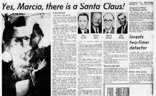 Yes Marcia, there is a Santa Claus!